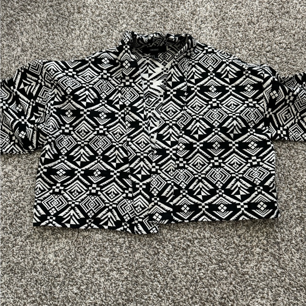 Aztec Crop Cardigan